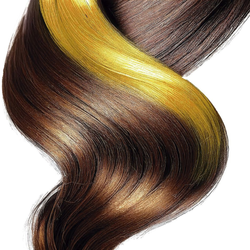 Fluorescent Yellow Sparkling Hair Spray Bottle 125ml