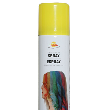 Fluorescent Yellow Sparkling Hair Spray Bottle 125ml