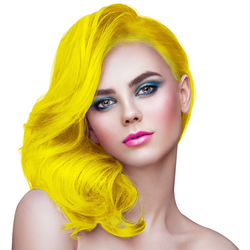 Fluorescent Yellow Sparkling Hair Spray Bottle 125ml