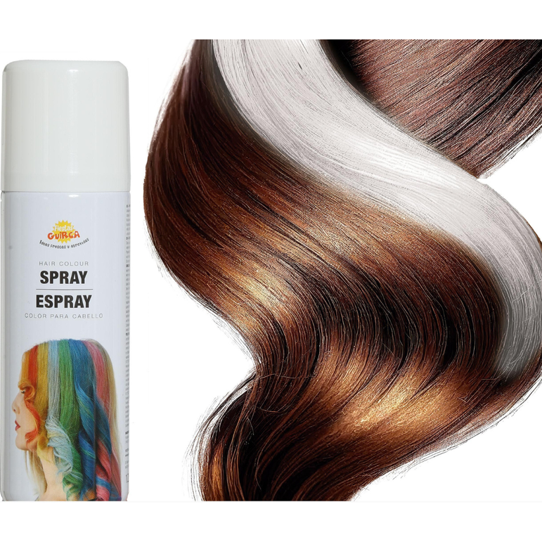 White Sparkling Hair Spray Bottle 125ml