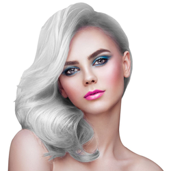 White Sparkling Hair Spray Bottle 125ml