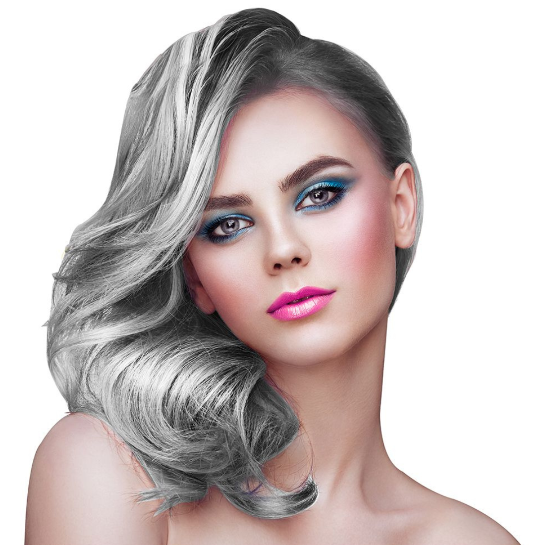 Fluorescent Silver Sparkling Hair Spray Bottle 125ml