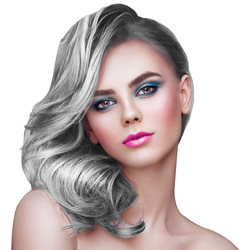 Fluorescent Silver Sparkling Hair Spray Bottle 125ml