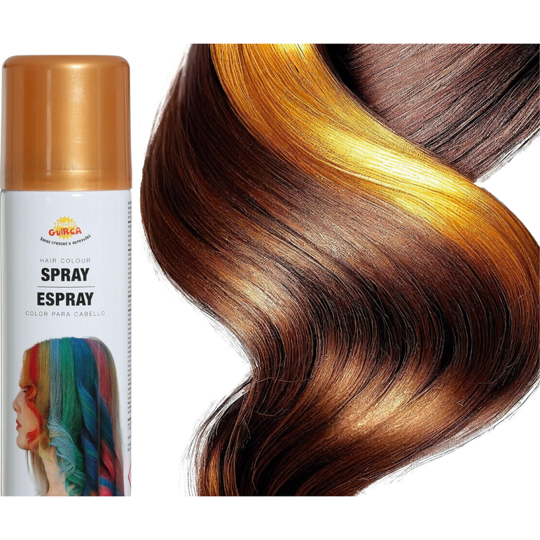 Golden Sparkling Hair Spray Bottle 125ml