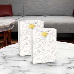 Floral Embossed Extra Large Paper Bag