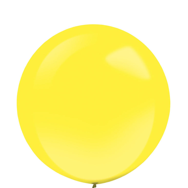 Yellow Sunshine Standard Latex Balloons 24in, 4pcs