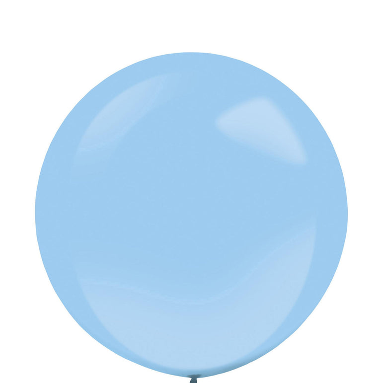 Pastel Blue Standard Latex Balloons 24in, 4pcs