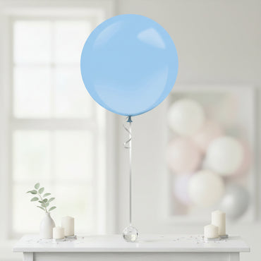 Pastel Blue Standard Latex Balloons 24in, 4pcs