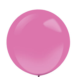 Hot Pink Fashion Latex Balloons 24in, 4pcs