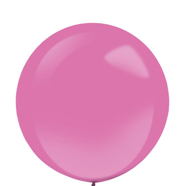 Hot Pink Fashion Latex Balloons 24in, 4pcs