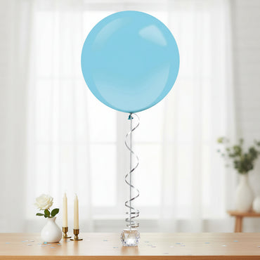 Caribbean Blue Fashion Latex Balloons 24in, 4pcs