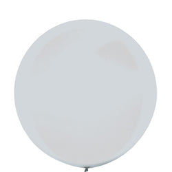 Metallic Silver Latex Balloons 24in, 4pcs