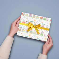 Baby Train Jumbo Paper Gift Wrap 16ft X 30in