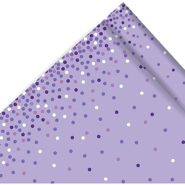 Purple Printed Scatter Dot Paper Jumbo Gift Wrap