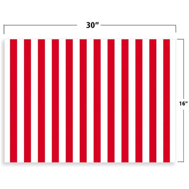 Stripe Apple Red Gift Wrap 16ft x 30in