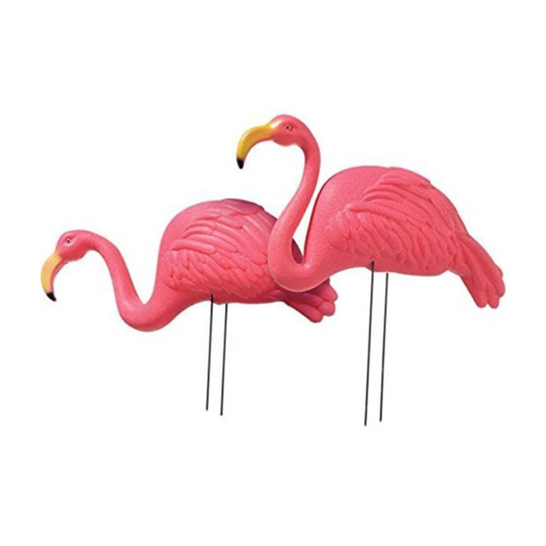 Flamingo Garden Stakes 2pcs