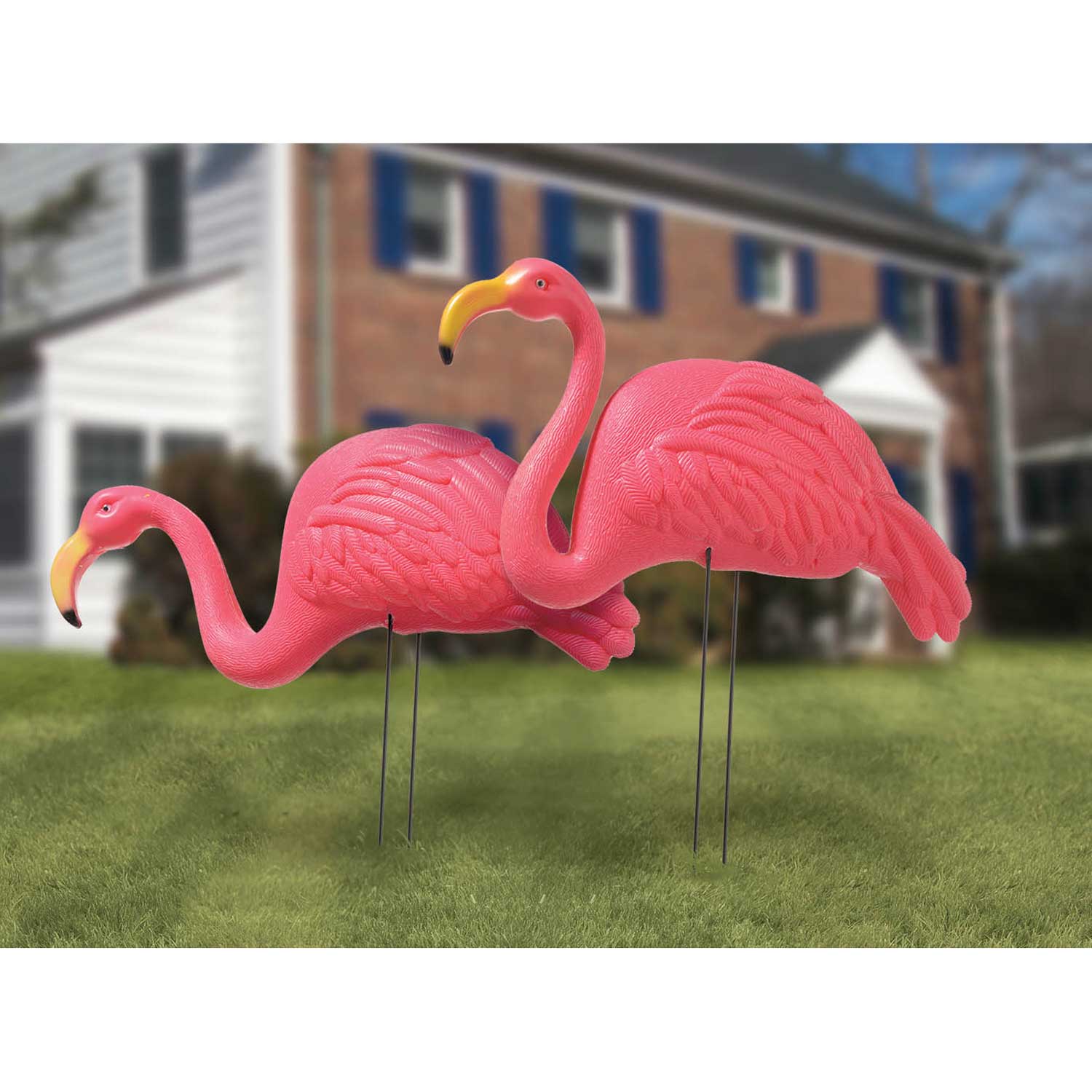 Flamingo Garden Stakes 2pcs
