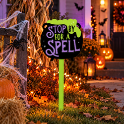 Cauldron Yard Stake Decoration