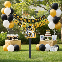 Best Class Ever Graduation Outdoor Yard Stake Sign Decoration