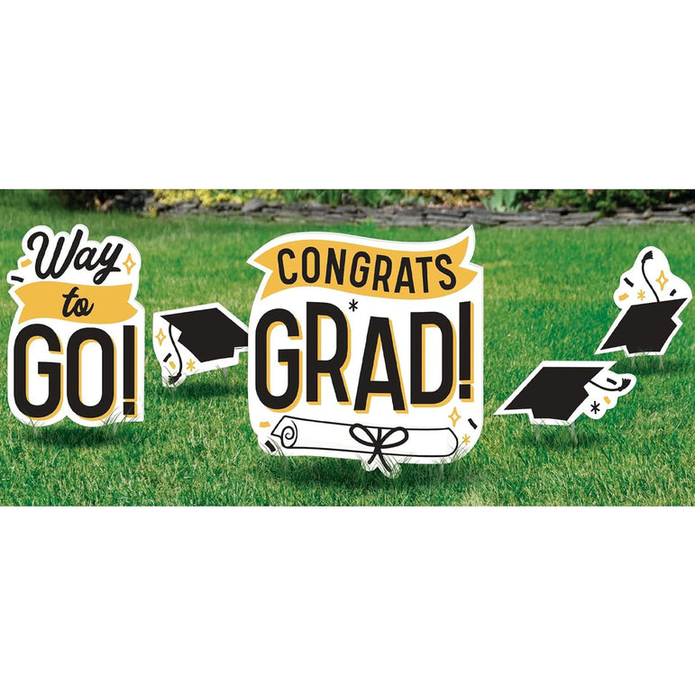 Congrats Grad Yard Signs Corrugated Plastic