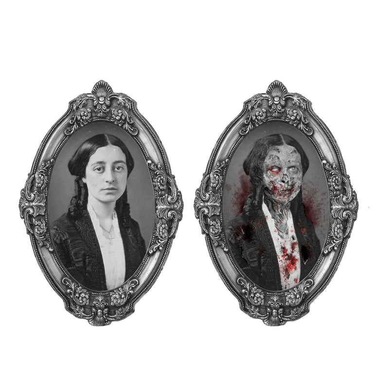 Creepy Woman Lenticular Portrait