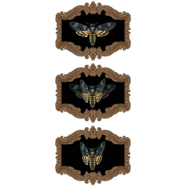 Dark Academia Moth Hanging Lenticular Decorations