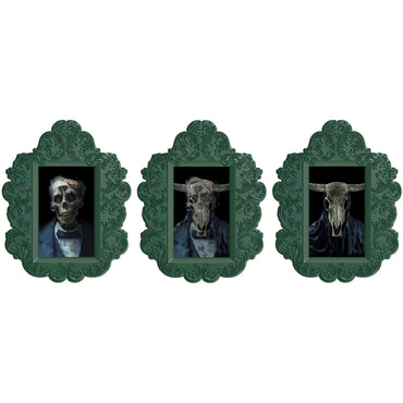 Dark Academia Skull Hanging Lenticular Vac Form Decoration