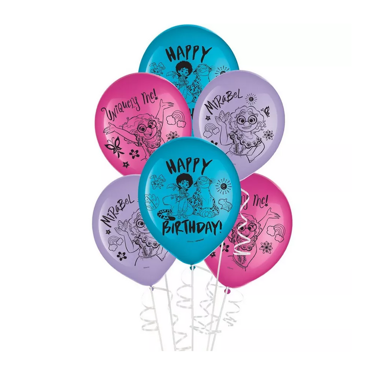 Encanto Printed Latex Balloons 12in, 6pcs