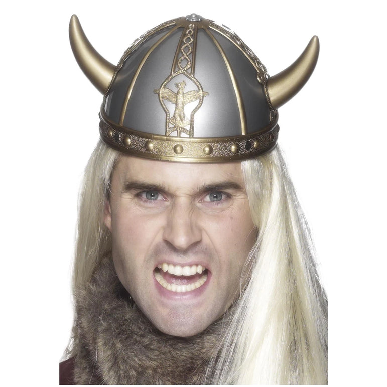 Adult Viking PVC Helmet with Horns