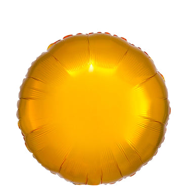 Gold Metallic Satin Luxe Round Foil Balloon 45cm