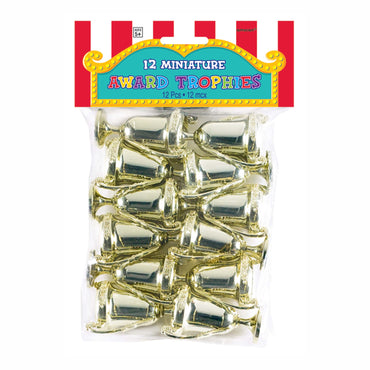 Mini Award Trophies 2.5in, 12pcs