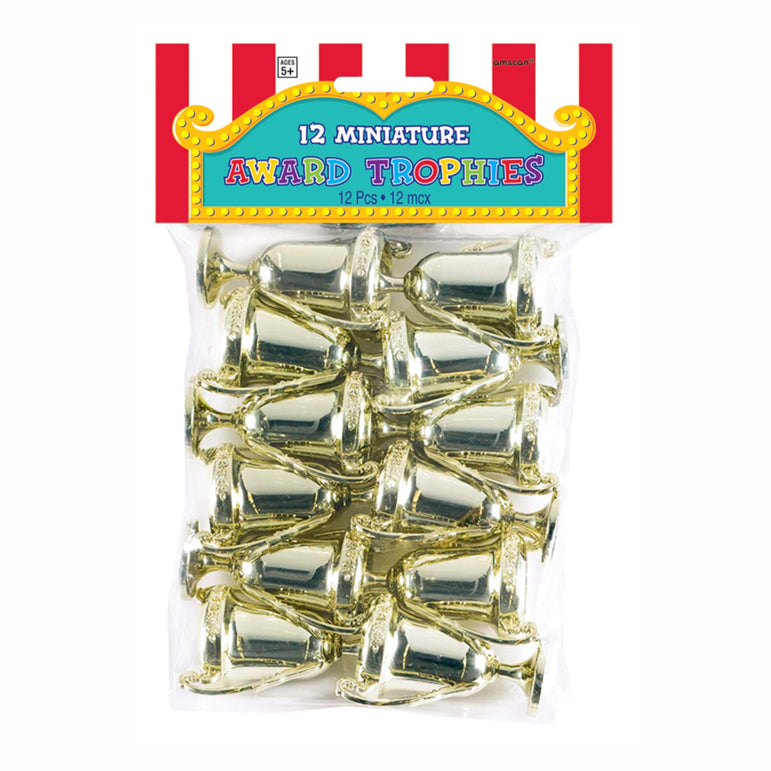Mini Award Trophies 2.5in, 12pcs