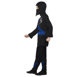 Ninja Assassin Black and Blue Costume