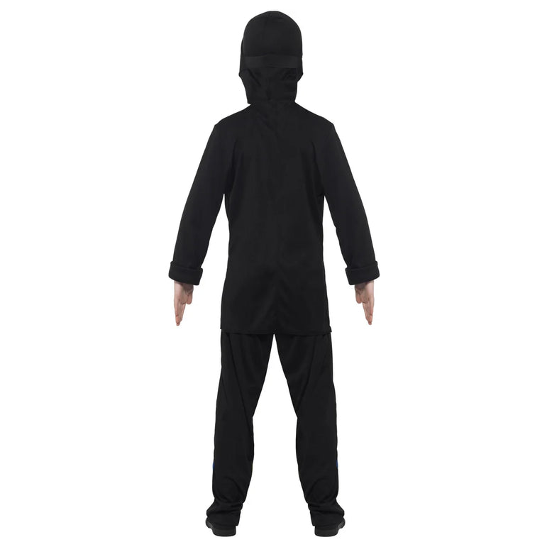 Ninja Assassin Black and Blue Costume