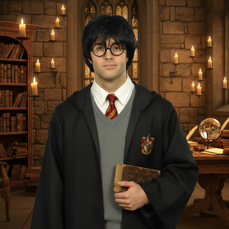 Adult Schoolboy Wig and Glasses Set