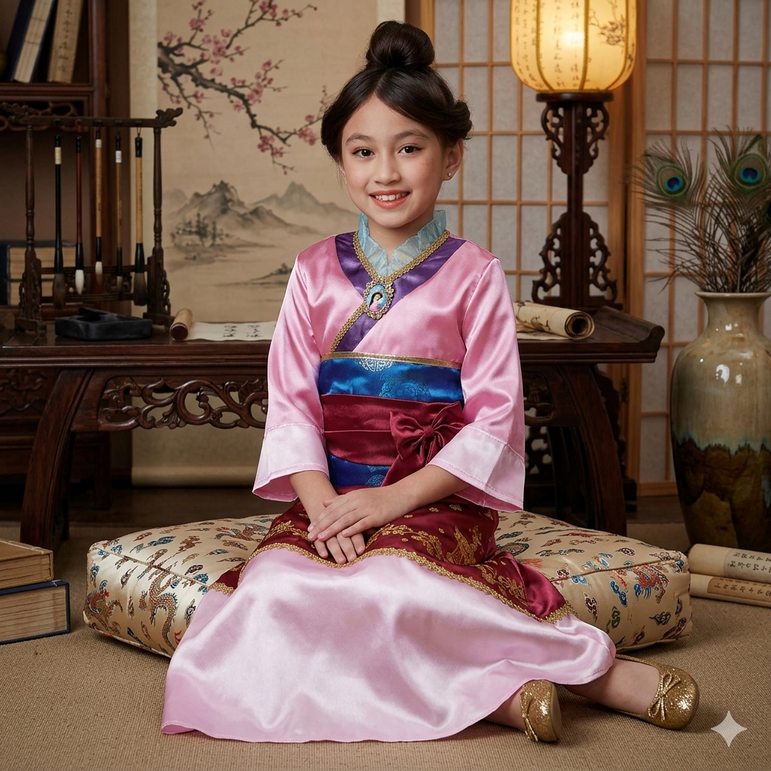 Child Mulan Deluxe Costume
