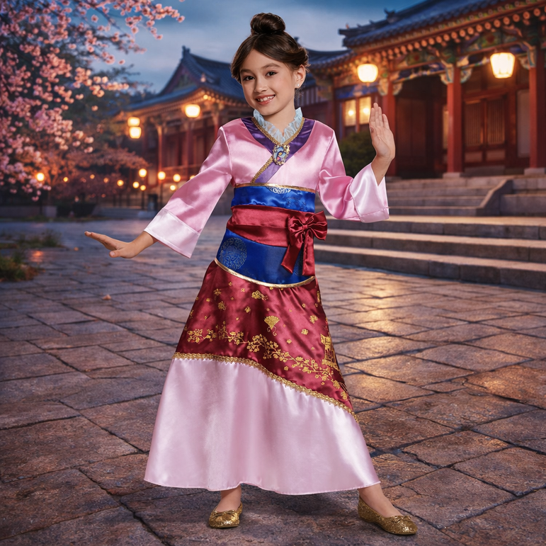 Child Mulan Deluxe Costume