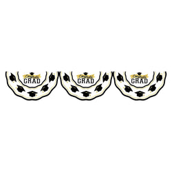 Congrats Grad Plastic Bunting Decoration 11 ft