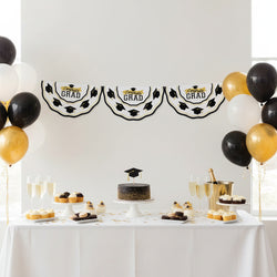 Congrats Grad Plastic Bunting Decoration 11 ft