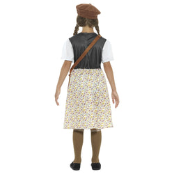 Child World War II Evacuee School Girl Costume