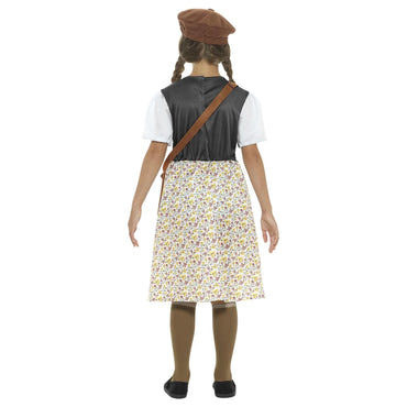 Child World War II Evacuee School Girl Costume