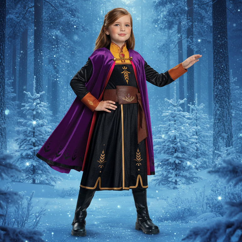 Child Anna Frozen II Deluxe Costume
