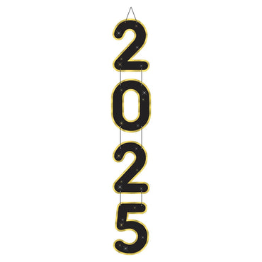 2025 New Year’s Jumbo Hanging Decoration 60in X 10in