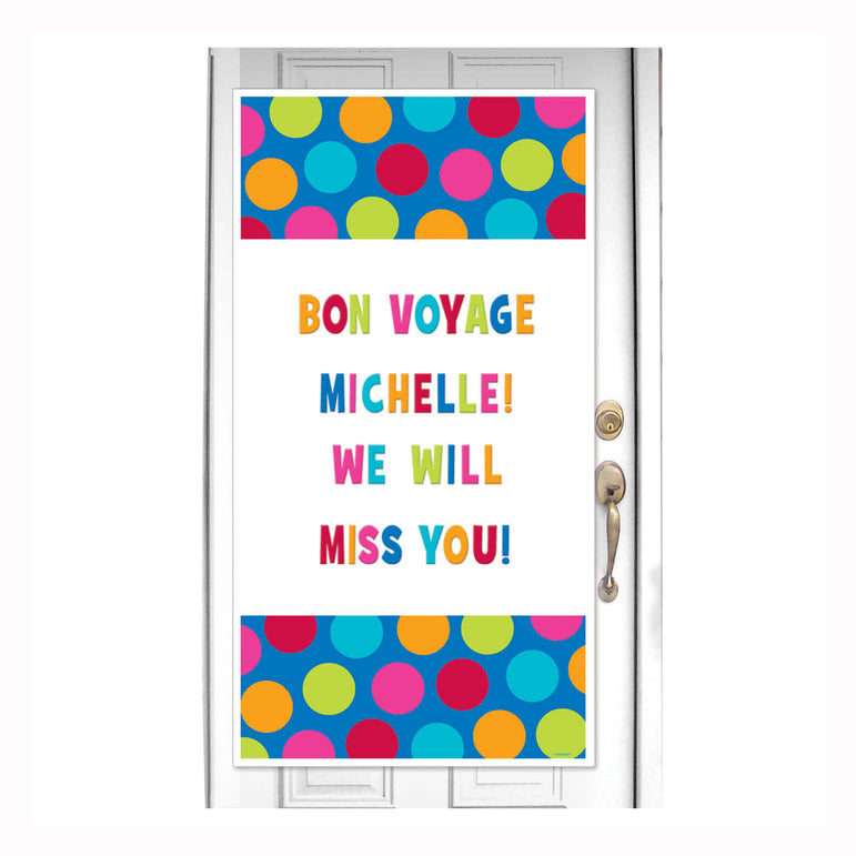 Cabana Dot Personalize It! Door Decoration 65in