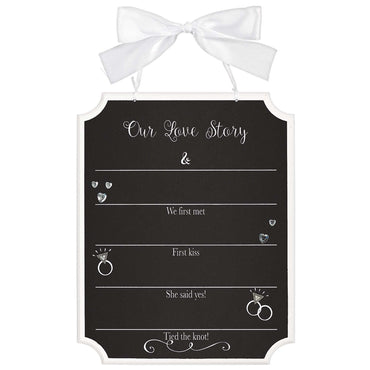 Wedding Milestone Chalkboard Sign