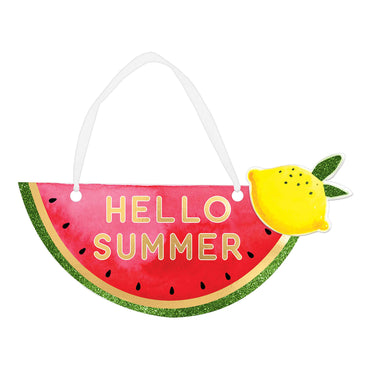 Fruit Mini Message Glitter Hanging Decoration