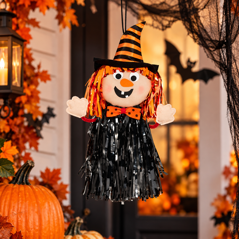 Witch Friends Fringe Hanging Decoration 18in
