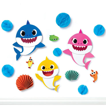 Baby Shark Cutout Wall Decorating Kit Decoration