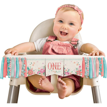Free Spirit 1st Birthday High Chair Decoration