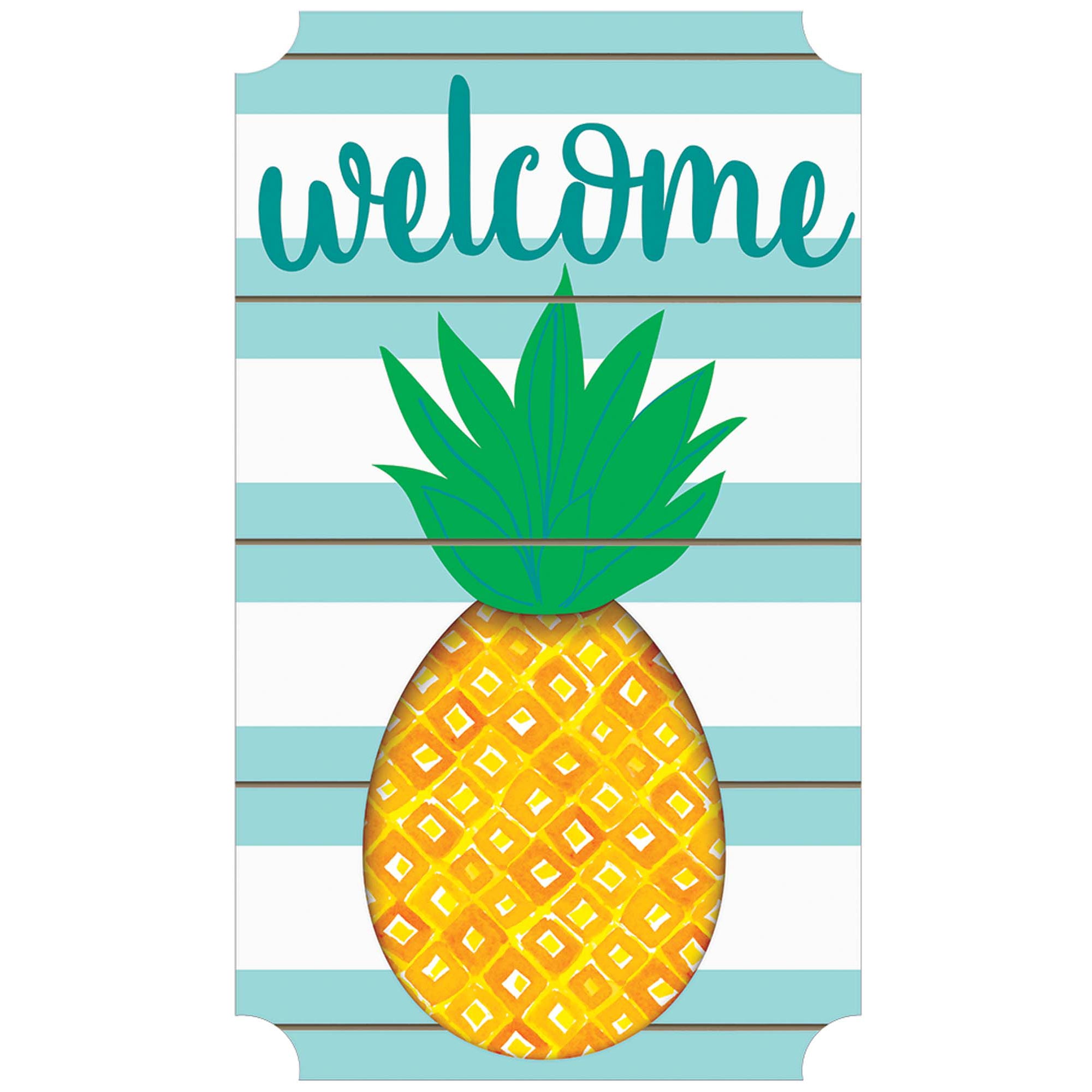 Pineapple Large Easel Sign Decoration